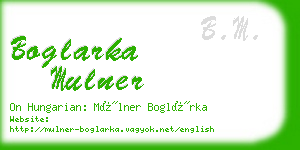 boglarka mulner business card